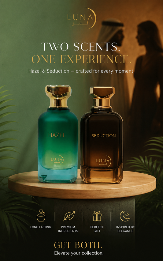 مجموعة العطور الرجالية المميزة – Hazel & Seduction ✨